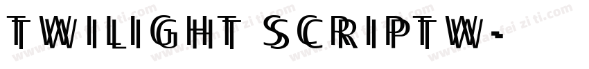 twilight scriptw字体转换